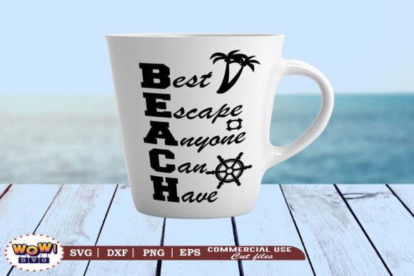 Beach Best Escape Graphics for Crafts