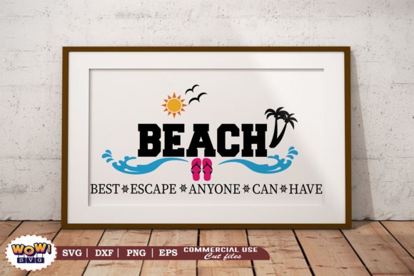 Beach Best Escape Svg,Beach Svg,Vacation Graphics and Crafts