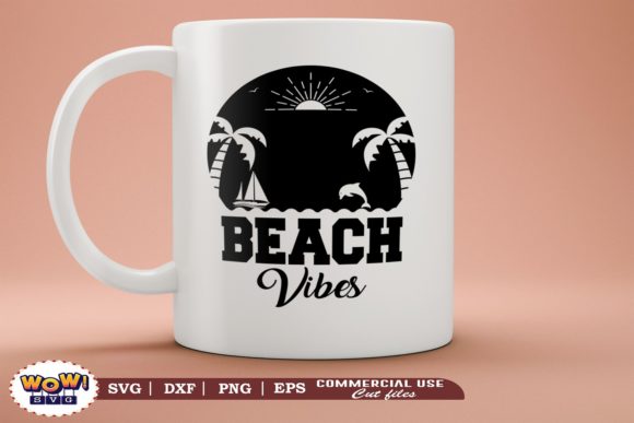 Beach Vibes, Summer Graphics for Crafts and Branding