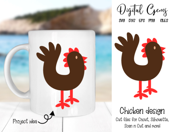 Chicken Design Graphics for Crafts and Content