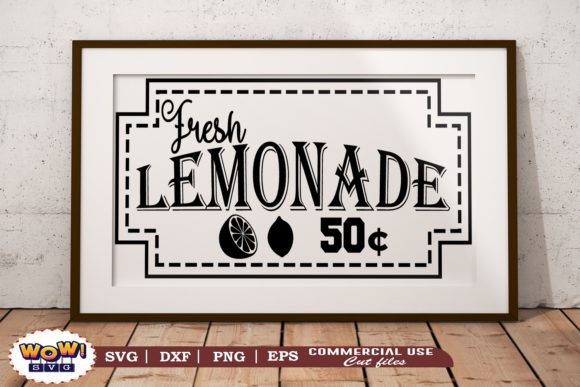 Fresh Lemonade 50C Svg, Summer Svg for Graphics and Illustrations