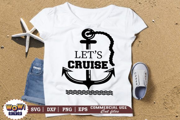 Let s Cruise, Summer Graphics for Crafts & Branding