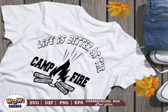 Life is Better at the Campfire Graphics and Illustrations Review